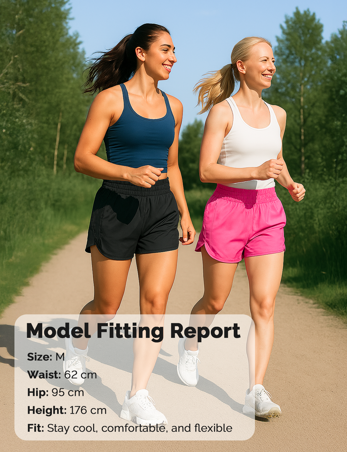 Yogaration 2.5'' High-Waisted Athletic Shorts for Women with 2 Zippered Pockets for Workout
